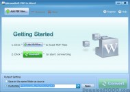 Adreamsoft PDF to Word Converter screenshot